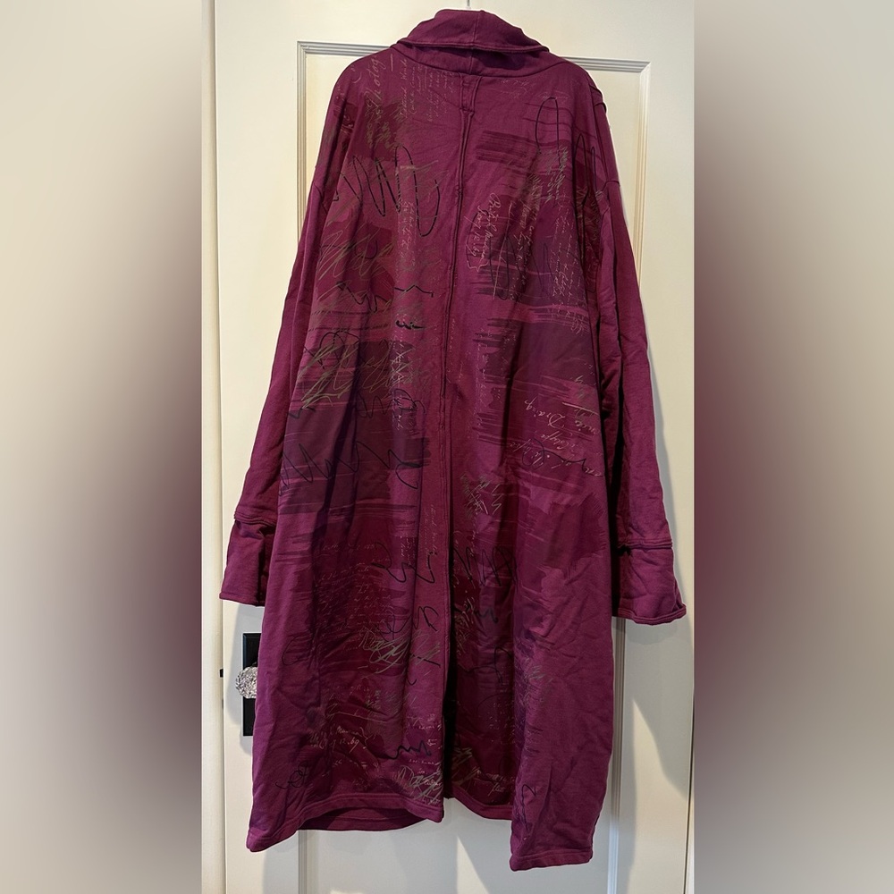 Blue Fish Opera Coat in Tyrian - Picture 2 of 7